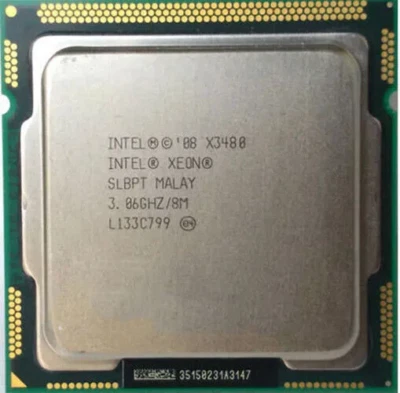 Intel Xeon X3480 3.06-3.73GHz 4Core 8Threads 8MB DDR3 LGA1156 2.5 GT/s TDP 95w - Image 1 of 3