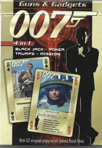 007 - Guns & Gadgets - 4 in 1 Playing Cards - 2005 - UK FREEPOST - Foto 1 di 2