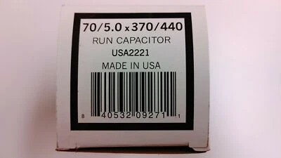 Круглый конденсатор AmRad 70/5 MFD 370/440 VAC USA2221 - Изображение 1 из 3