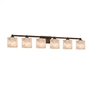 Justice Alabaster Rocks Bath Bar in Dark Bronze - ALR-8436-30-DBRZ-LED6-4200 - Picture 1 of 1