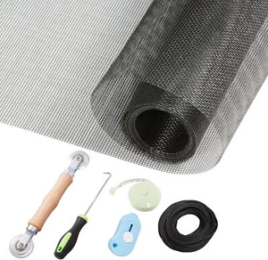 Window Screen Repair Kit - 59" X 106" Screen Door Replacement Fiberglass Screen  - Picture 1 of 4