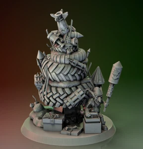 Ork  Happy Orkz Year - Christmas "Tree" 100mm statue - Picture 1 of 1