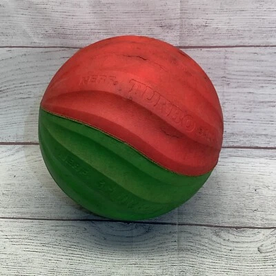 Original Nerf Turbo Ball Soccer Parker Brothers Pink Green Rare vtg 1991 - Image 1 of 4