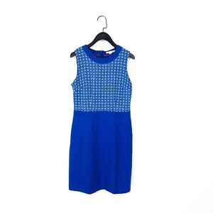 Boden Cobalt Blue Wool Blend Sleeveless Pencil Dress - Size 10