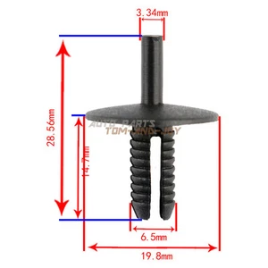 40Nylon For BMW Bumper Wheel Opening Trim Moulding Retainer Clip Expanding Rivet - Picture 1 of 7