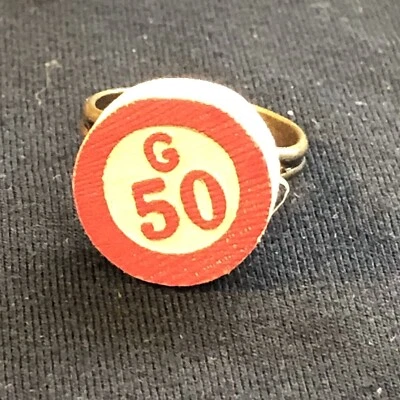 Anillo de Bingo Ajustable Tono Bronce G50 Pieza de Juego Bunco Premio Medias Regalo Foto 1 de 4