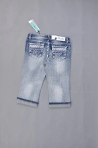 Mädchen Grace in LA Marke Stretch Denim Western Capri Jeans Größe 14 #WG-816 - Bild 1 von 5