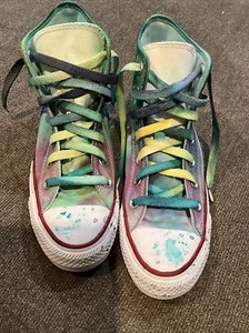 Top alti Converse Chuck Taylor All Star~artista dipinto su misura~donna 6 - Foto 1 di 9