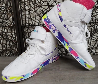 ZAPATOS MEDIOS FILA VULC 13 5FM01309-199 MUJER TALLA 10 BLANCO PAINTBALL ZAPATILLAS Foto 1 de 4