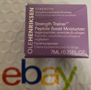 Ole Henriksen Krafttrainer Peptid Boost Feuchtigkeitscreme 0,25 Unzen Reisegröße NEU - Bild 1 von 1