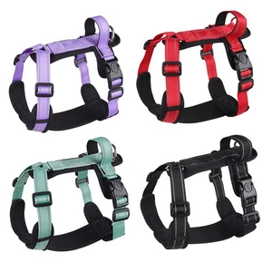 Dog Pet Vest Adjustable Harness Padded Walking Lightweight With Handle No-Pull - Picture 1 of 27