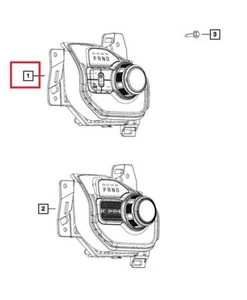 Transmission Shifter Mopar 68521208AA Fits 2022 Ram 1500 - Bild 1 von 3