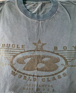 Vintage 80’s Official Logo B Trademark  World Class Bugle Boy S/S  T-Shirt Sz M - Picture 1 of 8