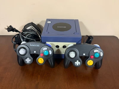 Consola GameCube Indigo D001 probada funciona con 2 controladores 1 OEM Foto 1 de 4