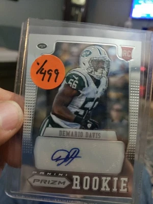 2012 Prizm 新秀签名 */499 Demario Davis 纽约喷气机队新奥尔良圣徒队 — 第 1/2 张图片