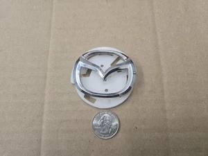 Mazda OEM Chrome Plastic 2.125" Horn Button Pad Steering Wheel Emblem Badge Logo - Picture 1 of 6