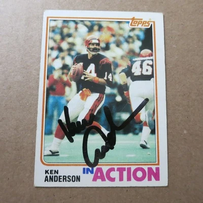 Ken Anderson Autograph 1982 Topps #39 Cincinnati Bengals FREE Postage - Image 1 of 2