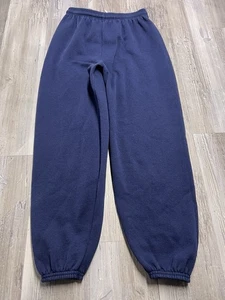 Vintage Joggers Youth L Navy Blue Faded Sweatpants Hanes Activewear Hanes Pants - Picture 1 of 12