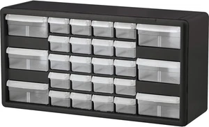 Akro-Mils 26-Drawer Plastic Drawer Storage Cabinet for 26 Drawer, Black - Picture 1 of 18