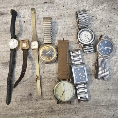 Watch Lot For Repair/parts, Featuring Automatic Timex, Bulova And Kent 17 Jewel. - Image 1 of 4