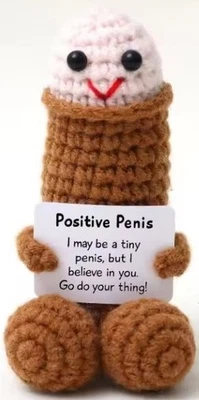 Knitting Figure Positive Penis Motivation Gift Idea Mantra - Image 1 of 2