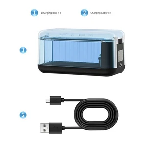 Caricabatterie Charge Manager Accessori Fotocamera Sportiva per Insta360 X5 - Foto 1 di 12