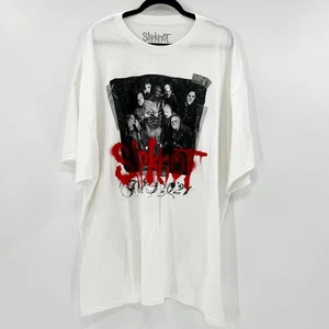 Slipknot Unisex Weiß Grafikdruck Kurzarm Band Tour 2021 Tee T-Shirt 3X - Bild 1 von 3