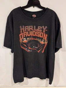 Harley Davidson Black Jack Florence, SC T-Shirt Men's Size XL Black/Print Skull - Bild 1 von 14