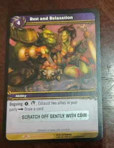 World of Warcraft TCG Rest and Relaxation Unused Loot Card (Picnic Basket) - Picture 1 of 2