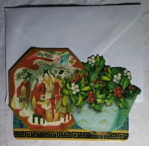 Vintage-Style Die-Cut Christmas Gifted Card Gifted Line John Grossman Collection - Picture 1 of 3