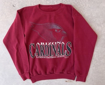 Sudadera De Colección Arizona Cardinals Talla M/L Roja 1994 Cuello Redondo Años 90 NFL Foto 1 de 4