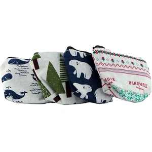 2 x Cotton & Linen Coin Purse - 11.5cm Zippered Wallet Pouch 4 Designs Available - Picture 1 of 9