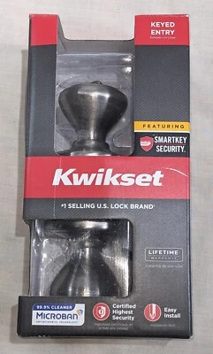 Kwikset SmartKey Advantage 签名系列 Re-Key Technology 全新缎面镍 — 第 1/4 张图片
