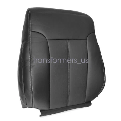 For 2013 2014 Ford F-250 F-350 Lariat Driver Lean Back Leather Seat Cover Black - Image 1 of 4
