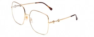 Gucci GG0879S Designer Reading Glasses Gold/Tortoise Havana Square 61mm - Picture 1 of 1