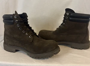 Stivali Timberland 6 pollici premium marrone cioccolato fondente da uomo 11,5 impermeabili da combattimento - Foto 1 di 14