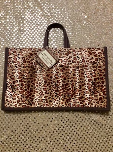 Bolso/cartera de mujer Ana Mezrahy 11x7 estampado de leopardo bolso cosmético venta - Imagen 1 de 3