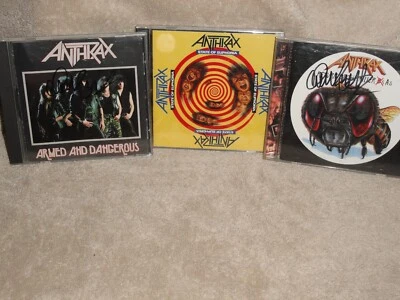 ANTRAX Armed & Dangerous/Return of the Killer B’s/State of Euphoria 2-SIGNED CD - Image 1 of 4
