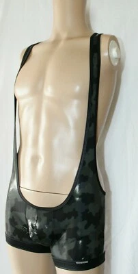 MANSTORE M961 Gr. S - M Bad Beachbody WRESTLER CAMOUFLAGE camou Body - Bild 1 von 4