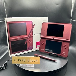 Nintendo DSi LL Wine Red Portable Video Game Console JP Import RARE Color - Picture 1 of 24