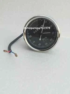 Herreros Réplica 10-80 Speedo Mph Negro Cara Para BSA Enfield Norton Triumph - - Imagen 1 de 4