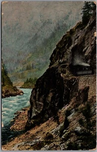 Postcard Spuzzum British Columbia c1918 Cariboo Joe's Tunnel Fraser Canyon CPR - Photo 1 sur 2