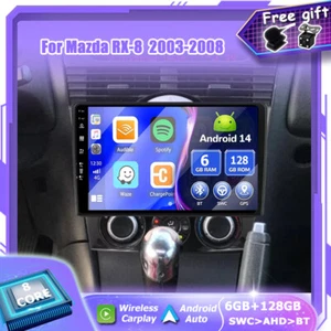 For 2003-2008 Mazda RX-8 CarPlay Car Stereo GPS Navi DSP AHD RDS AM BT 6GB+128GB - Picture 1 of 17