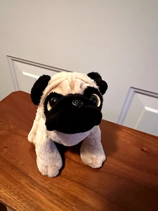 Ganz WEBKINZ HM105 MOPS Welpe Hund Plüschtier OHNE CODE NICHT MEHR ERHÄLTLICH - Bild 1 von 5