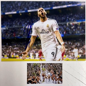 KARIM BENZEMA Signed Photo 8x12 Real Madrid Buy Genuine COA - Picture 1 of 2