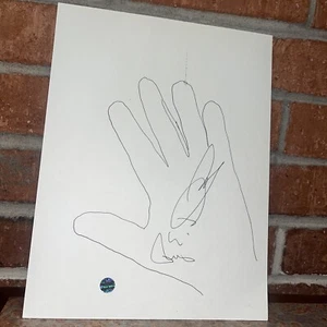 Roy E Disney Signed Personal Hand Sketch Hologram - Picture 1 of 6