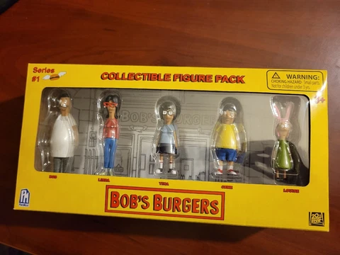 PhatMojo Bob's Burgers Series #1 Collectible 5 Figure Pack Bob Linda Tina Gene Cover