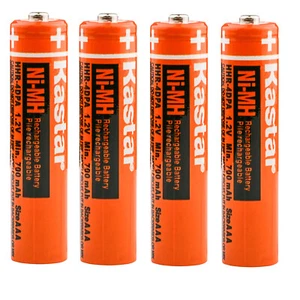 4 Pack Ni-MH700mAh AAA Rechargeable Battery HHR-65AAABU for Panasonic KX-TG1032 - Picture 1 of 3