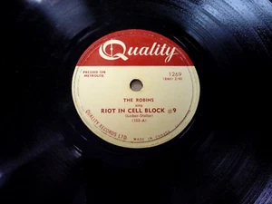 THE ROBINS Riot In Cell Block # 9 / Wrap It Up 78 RARE 1954 R&B  Quality 1269 - Picture 1 of 2