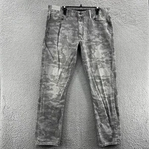 Sean John Jeans Men 38 Gray Camo Clayton Slim Straight Hip Hop Street Y2K - Picture 1 of 13